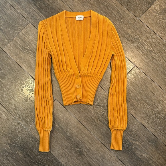 Aritzia Wilfred Plunge Front Cardigan - Picture 2 of 7